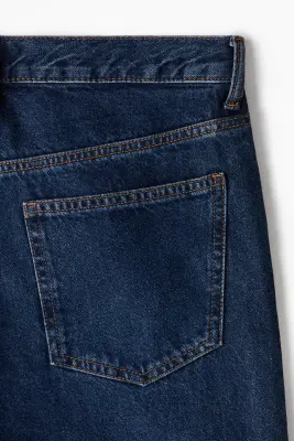 Straight Relaxed Jeans - Bleu denim foncé — photo 5