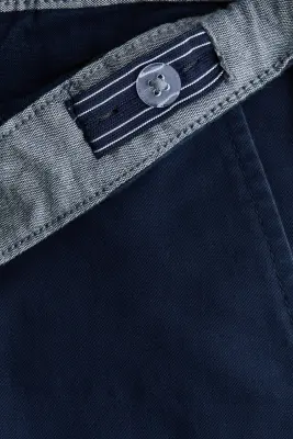Chino effilé en twill - Bleu marine — photo 2