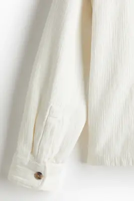Surchemise texturée Regular Fit - Crème — photo 2