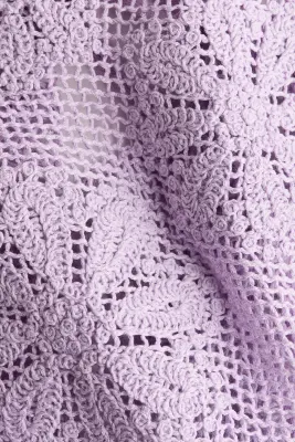 Robe de plage façon crochet - Violet clair — photo 4