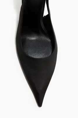 Escarpins à talon avec bride arrière - Noir — photo 1