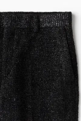 Pantalon chic scintillant Relaxed Fit - Noir — photo 2