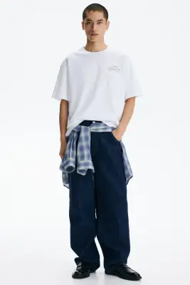Relaxed Fit Printed T-shirt - Blanc/Umami Foods — photo 2