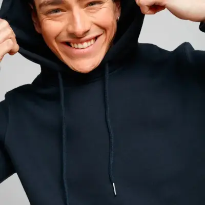 Hoodie Luc molletonné bleu marine — photo 2