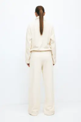 Top de sport en polaire ThermoMove™ - Blanc vanille — photo 3