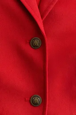Blazer à fermeture droite - Rouge — photo 5