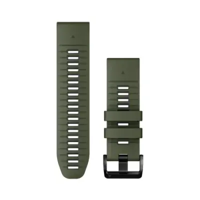 Bracelet de montre Garmin QuickFit 26mm Silicone Vert Moss / Graphite 010-13281-07