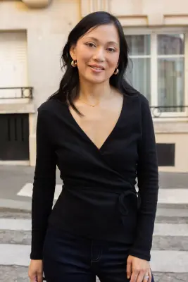 Cache-cœur Célia - noir — photo 3