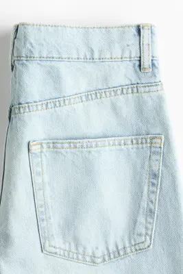 Barrel High Waist Ankle Jeans - Bleu denim clair — photo 4