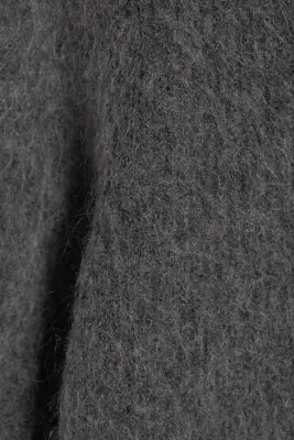 Cardigan en mélange de mohair - Gris foncé chiné — photo 4