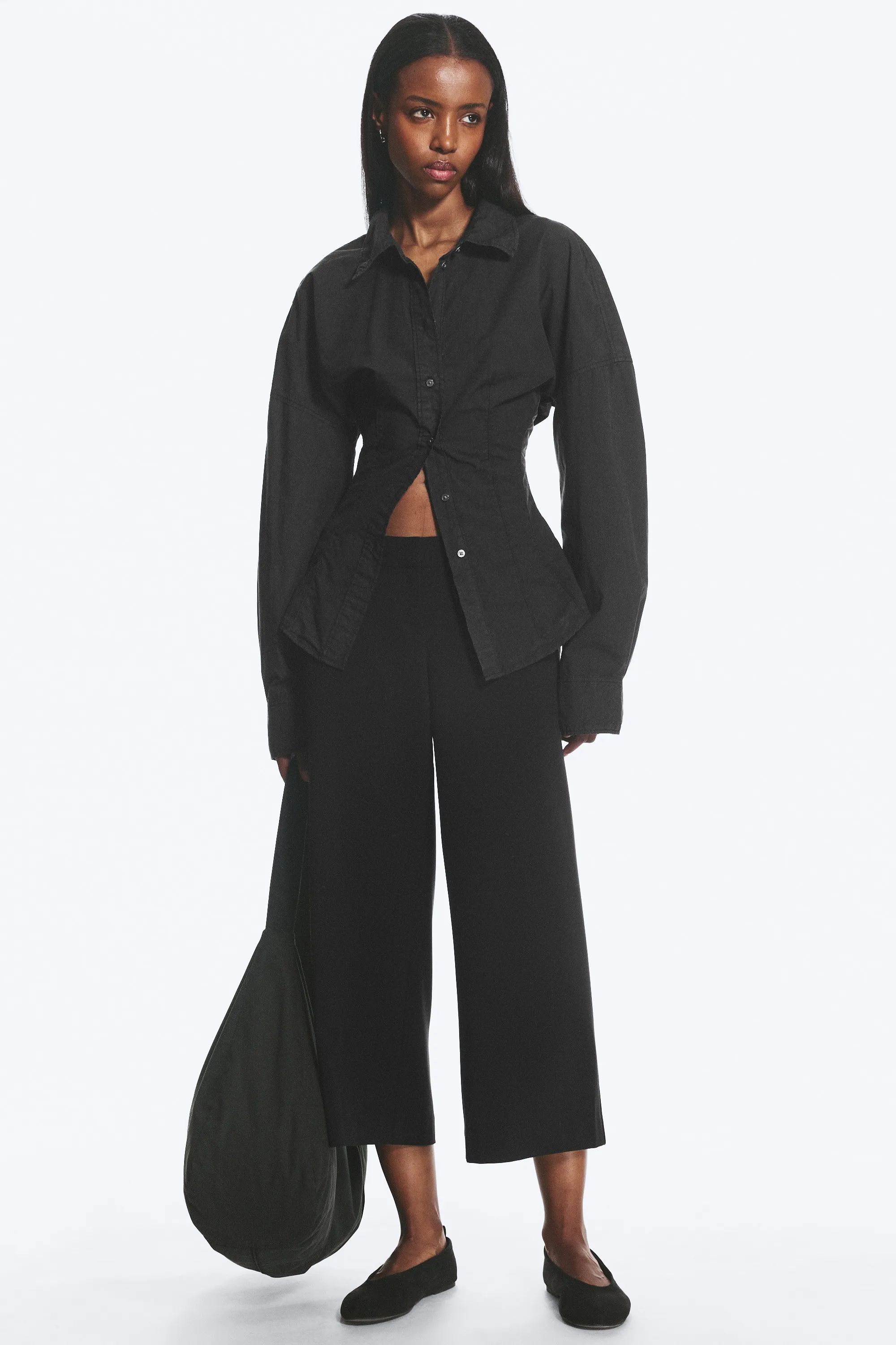 Chemise Trapèze Cintrée - Noir