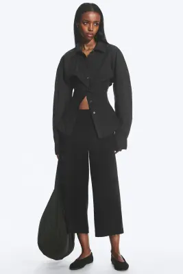 Chemise Trapèze Cintrée - Noir — photo 1