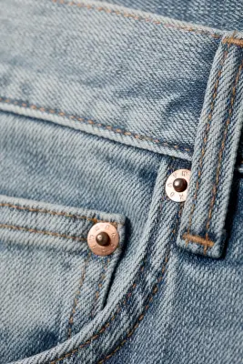 Jean droit ajusté taille mi-haute Orion - Blue Horses - Bleu moyen — photo 5