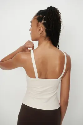 Débardeur avec soutien-gorge intégré SoftMove™ - Ivoire — photo 3