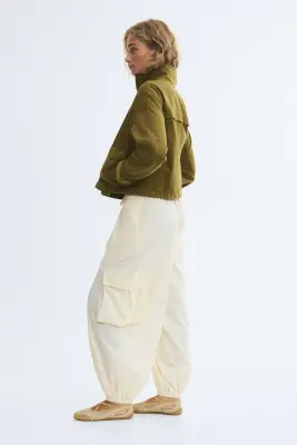 Veste utility wear oversize - Vert kaki foncé — photo 4