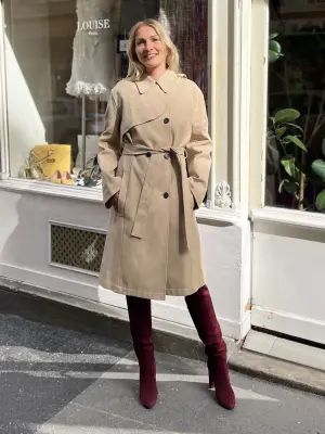 bottes cuissardes à talon en suède rouge bordeaux Prix boutique 1600€ Taille 37,5 — photo 5
