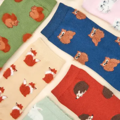 Chaussettes Hibou bleu marine – Coucou Suzette — photo 4