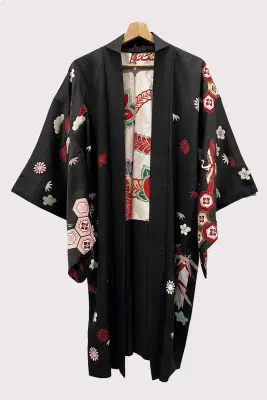 Haori Long brodé en Soie — photo 5