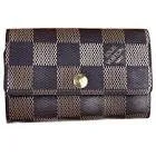Maroquinerie porte cle damier marron