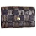Maroquinerie porte cle damier marron