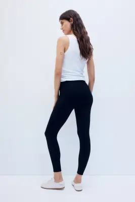 MAMA Legging côtelé Seamless - Noir — photo 4