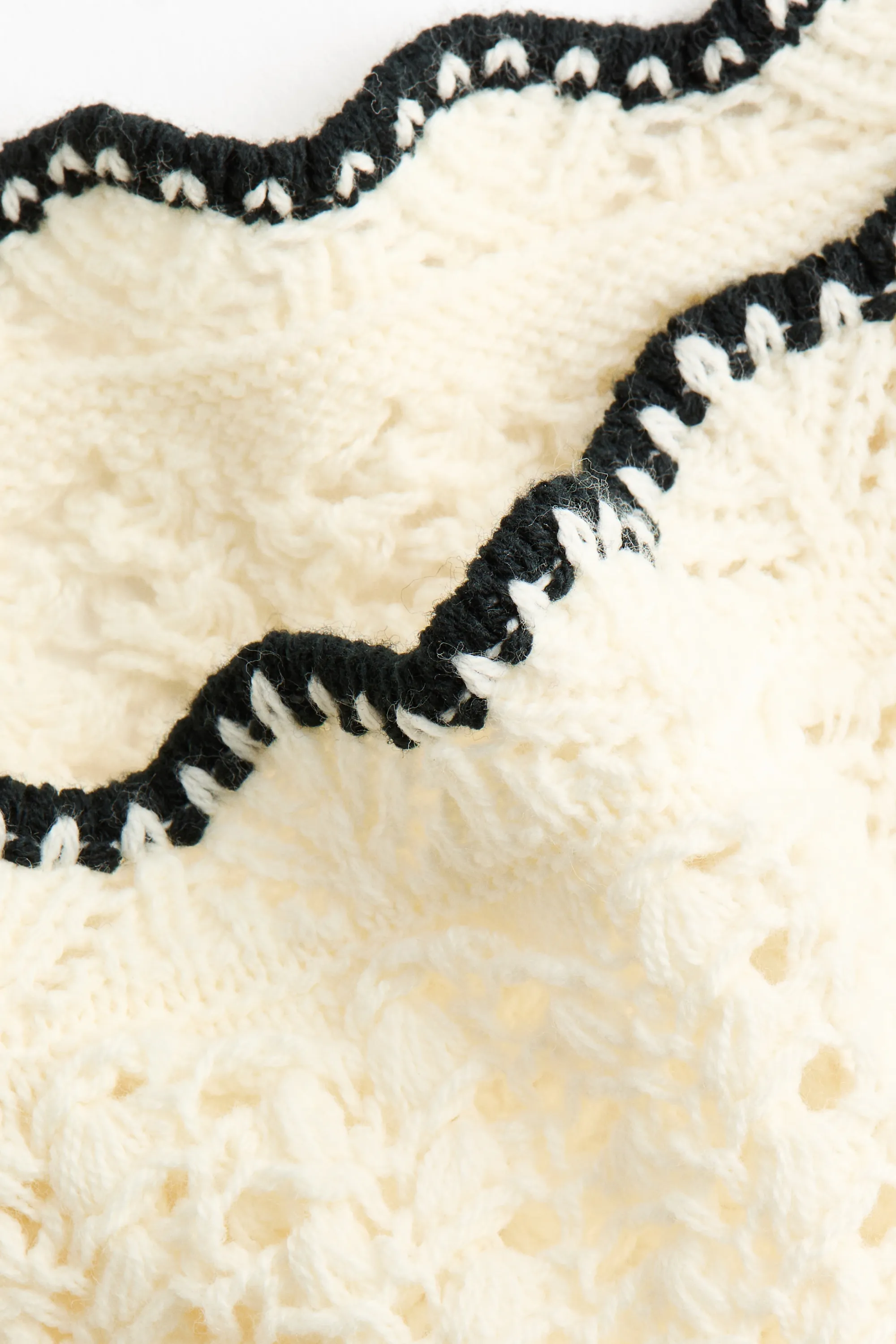Jupe de plage façon crochet - Blanc