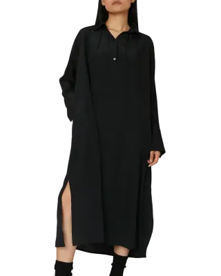 Robe en soie Byrds - Blue black — photo 2