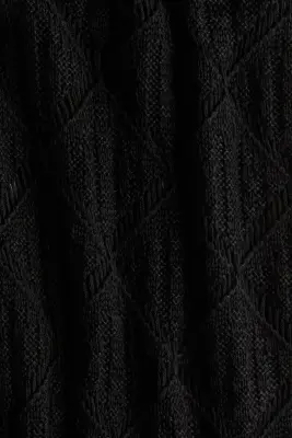 Pantalon façon crochet - Noir — photo 3