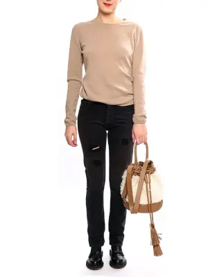 Jean slim noir NEUF Prix boutique 260€ Taille XXS — photo 4