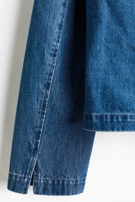 Veste à nouer en denim - Bleu denim — photo 5