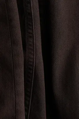 Robe midi en denim - Marron foncé — photo 4