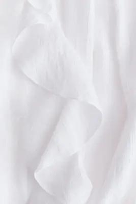 Blouse volantée - Blanc — photo 4