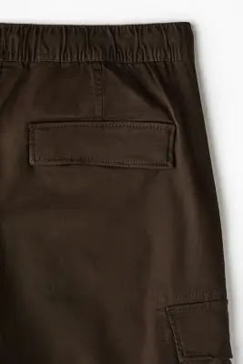 Pantalon cargo Slim Fit - Vert kaki foncé — photo 5