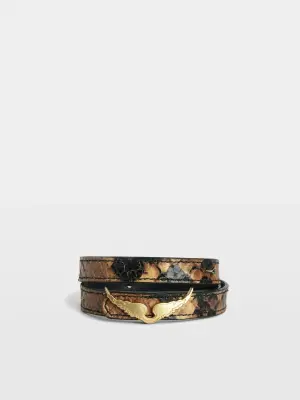 Bracelet Rock 100% Cuir — photo 1