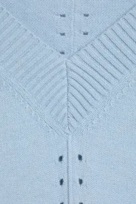 Pull en maille - Bleu clair cendré — photo 4