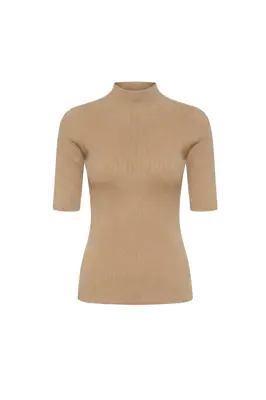 Sia Merino Wool Top - Camel — photo 2