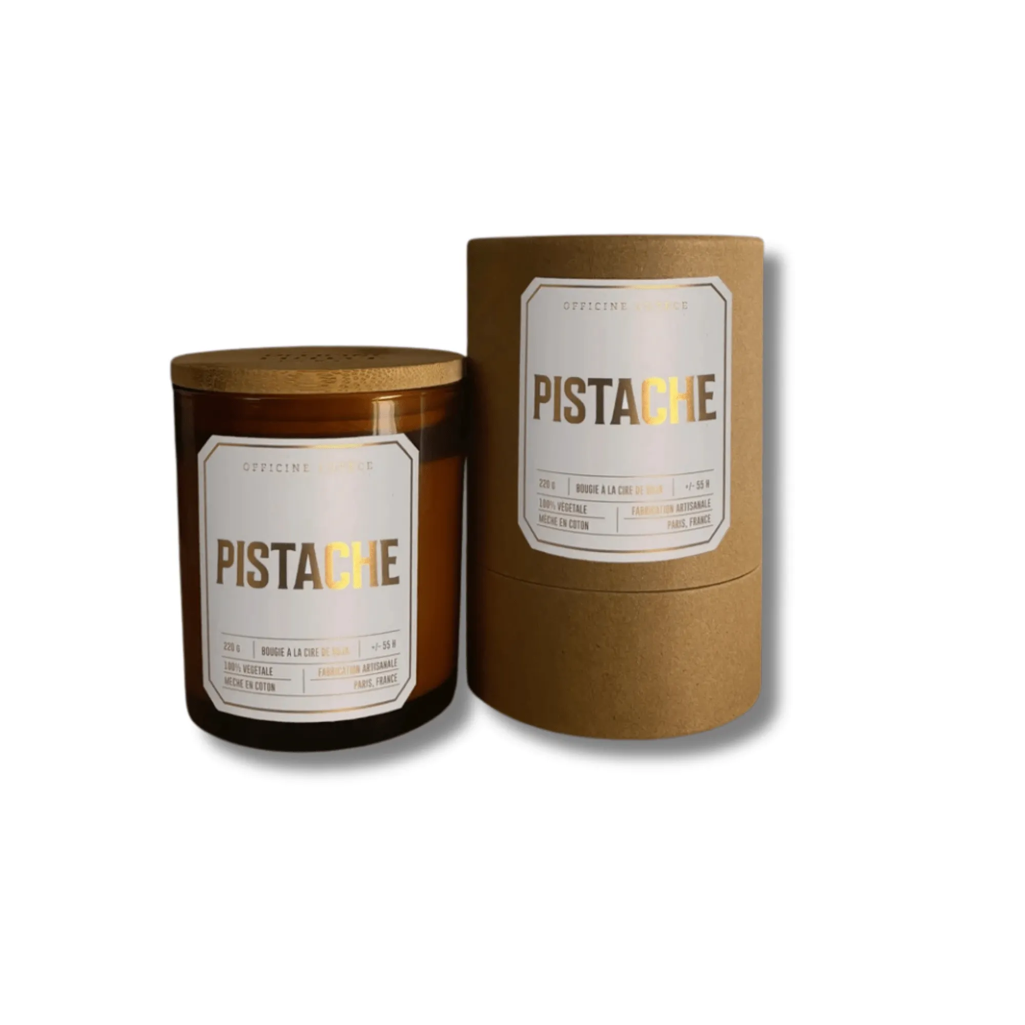 Bougie végétale parfumée Pistache