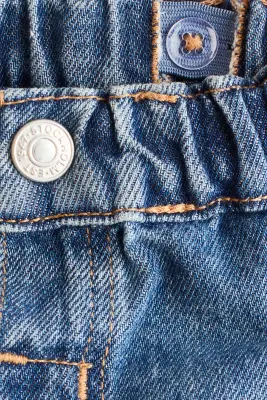 Ensemble 3 pièces en coton - Bleu denim/blanc — photo 3