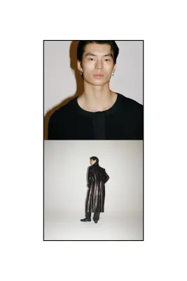 Four-way Stretch Regular Fit Henley top - Noir — photo 3