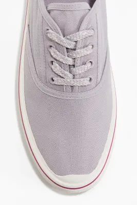 Sneakers en toile de coton - Lilas — photo 2