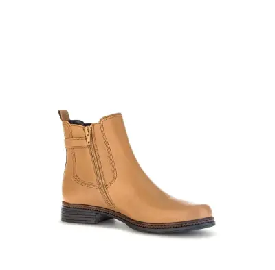 Bottines Gabor 34.670.24 Camel - Cuir Lacets Zip Grande Pointure Femme — photo 3