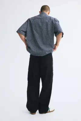 Pantalon cargo Loose Fit - Noir — photo 2
