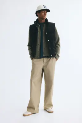 Gilet Regular Fit - Vert kaki — photo 2