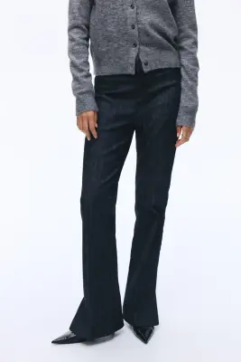 High Flared Jeans - Bleu denim foncé — photo 1
