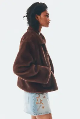 Veste duveteuse - Marron — photo 3