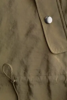 Veste avec col foulard - Vert kaki — photo 4