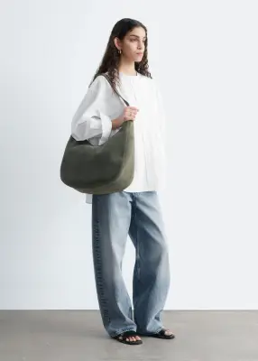 Chemise oversize en coton - Blanc — photo 3