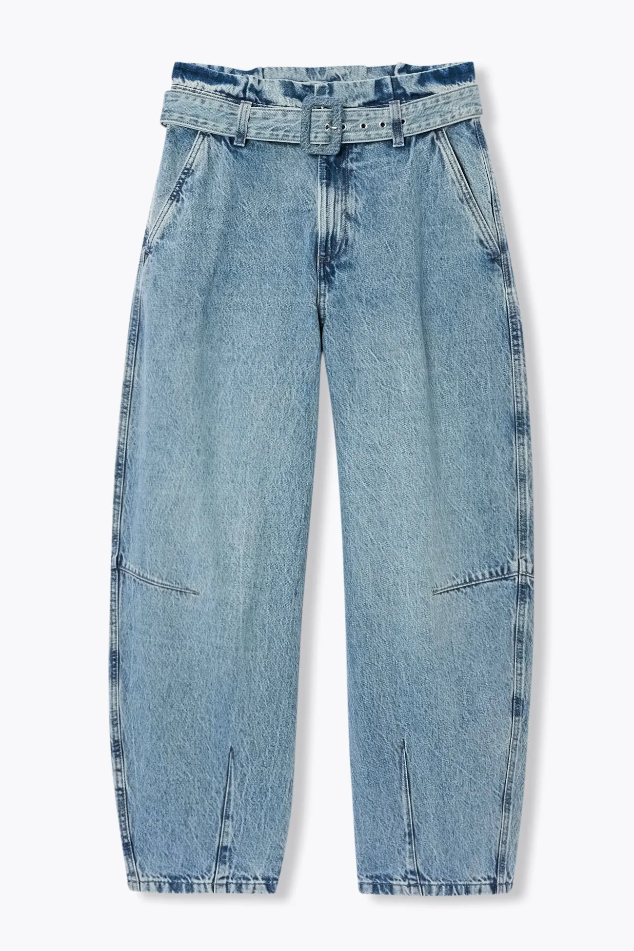 Jean paperbag taille haute