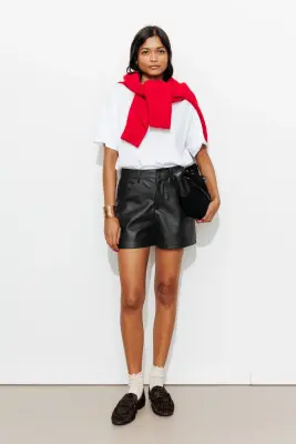 Short en simili Femme — photo 3