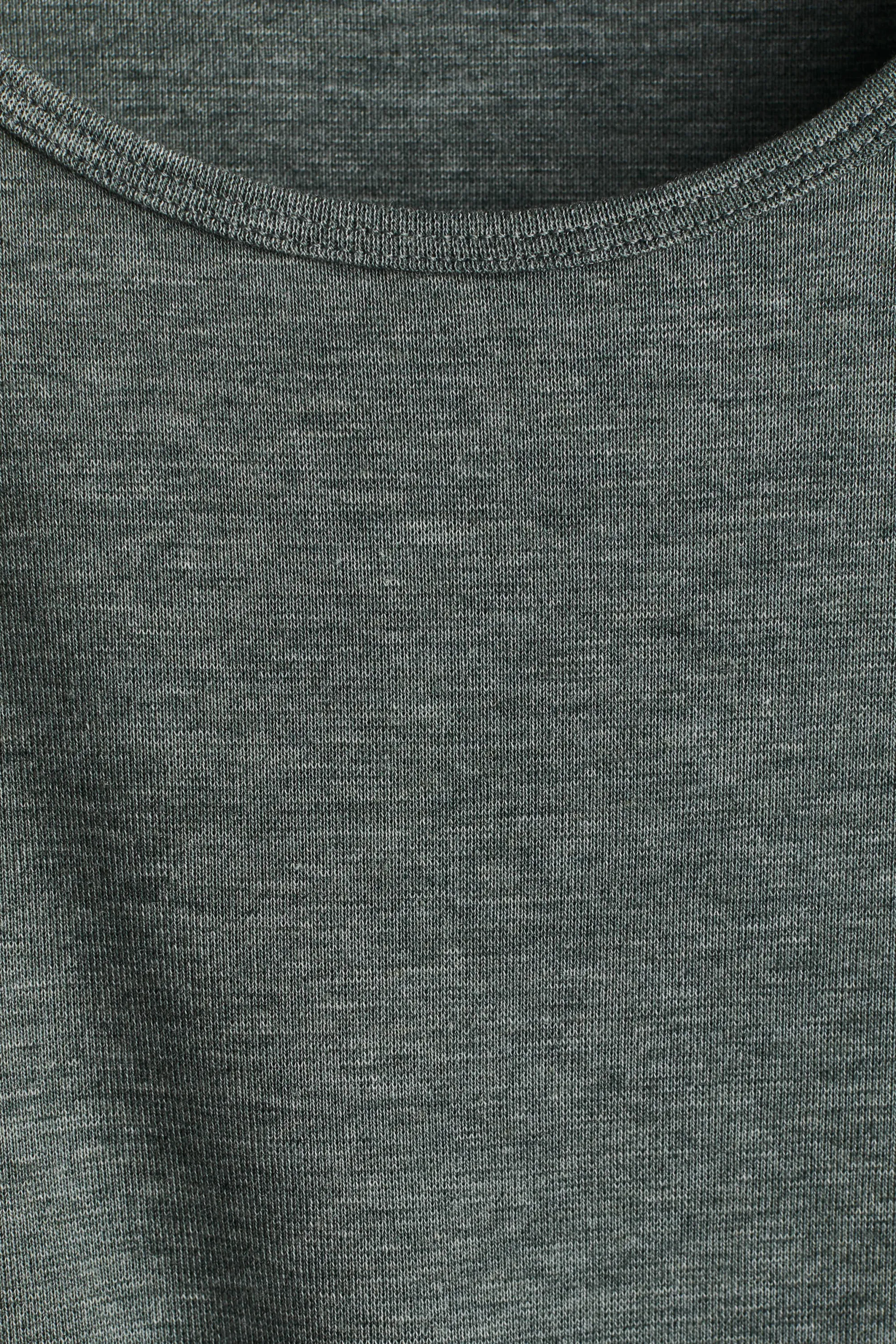 Débardeur Slim Fit - Vert foncé chiné